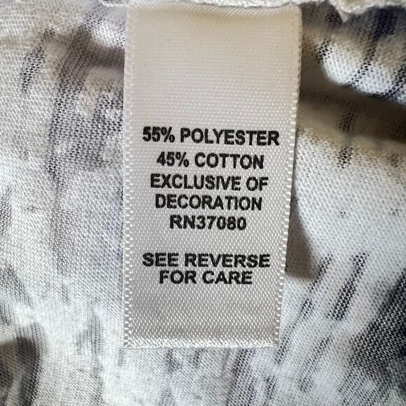 Cato Women's Tie-Dye T-Shirt with Studded Embellishment Gray White Medium - Picture 6 of 13